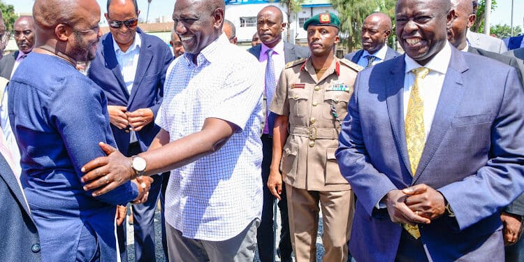 Jalang'O Ni Wetu Tayari! Gachagua Welcomes Lang'Ata Mp To Government Lang'Ata Mp Phelix Odiwuor With President William Ruto And His Deputy Rigathi Gachagua In Nairobi On March 6, 2023. Photo/Pcs