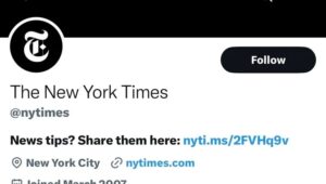 New York Times’ Blue Badge Removed For Not Paying Subscription Fee