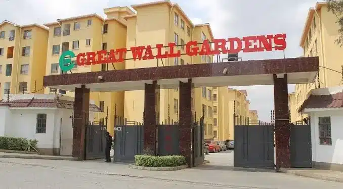 Great Wall Gardens: Neighbors Stop Man From Throwing Wife Through Window Great Wall Gardens Athi-River: Photo/Courtesy