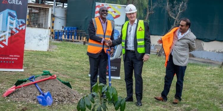 Grit Breaks Ground On New 10,721M2 A-Grade Warehouse Facility For Orbit Products Africa Limited Mbuvi Ngunze, Chairman Of Orbit, Donald Borthwick - Managing Director Industrial Structure And Kenya At Grit And Sachen Chandaria -Executive Director Of Orbit Products Africa Limited (Opal) During The Ground Breaking Ceremony Of The New Warehouse In Nairobi.photo/Avantika Seeth