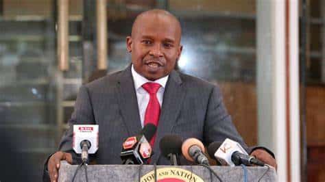 Interior Cs Kithure Kindiki. Photo/Courtesy