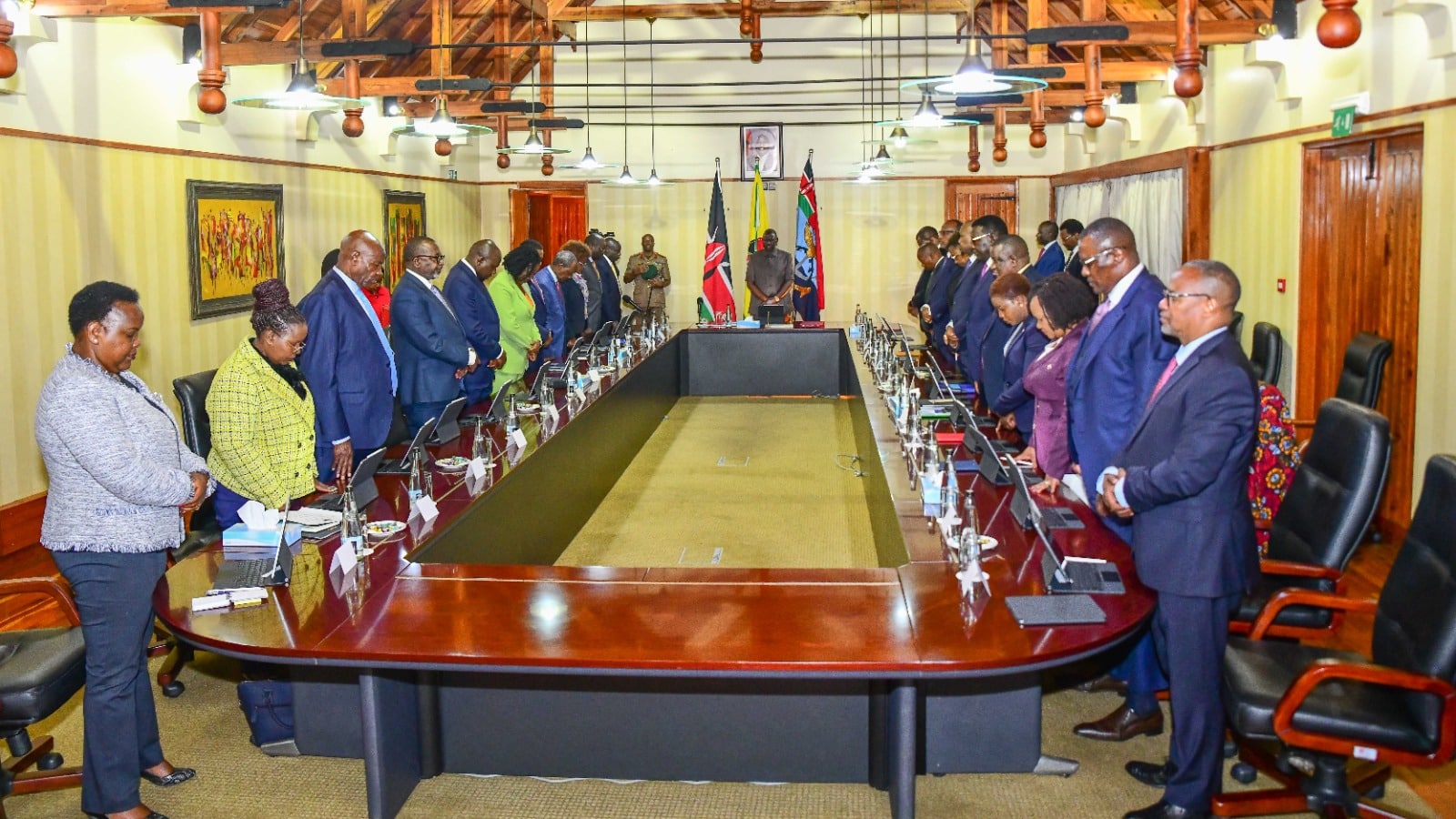Cabinet Meet Held In Sagana State Lodge Addressed Sugar Prices.