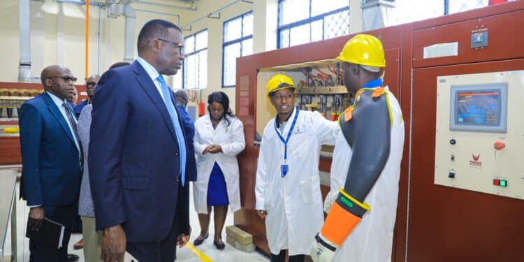 Energy Cs Davis Chirchir During A Past Visit To The Kplc Headquarters. 
