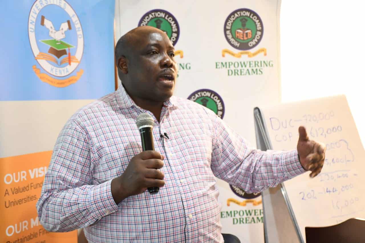 Helb Ceo Charles Ringera Say That Incoming Srudents Under 18 Years Cannot Sign As A Contract As Thay Are Minors
