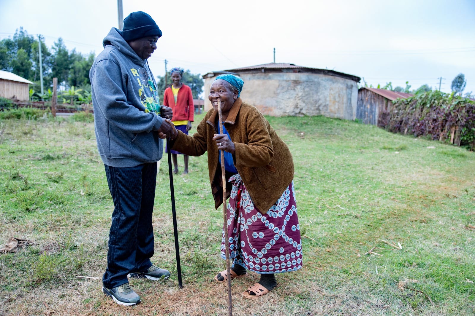 Gachagua Interacted With Local Residents During His Morning Walk