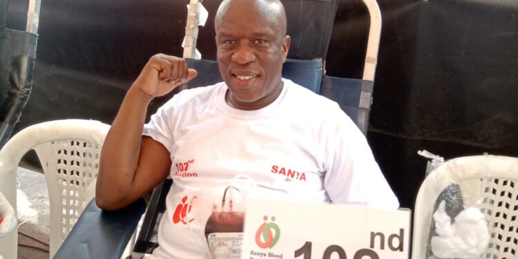 Kenya’s Record Blood Donor Clocks 102 Times Kenya’s Record Blood Donor Clocks102 Times