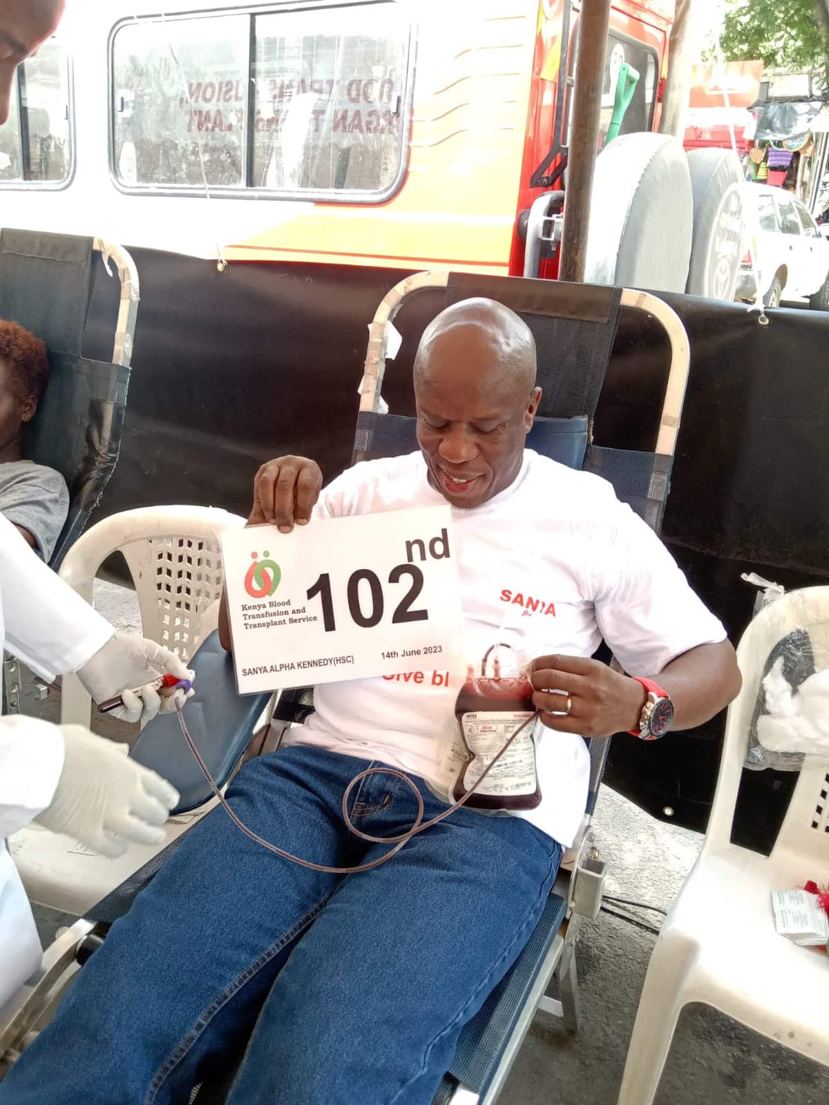 Kenya’s Record Blood Donor Clocks 102 Times Kenya’s Record Blood Donor Clocks102 Times