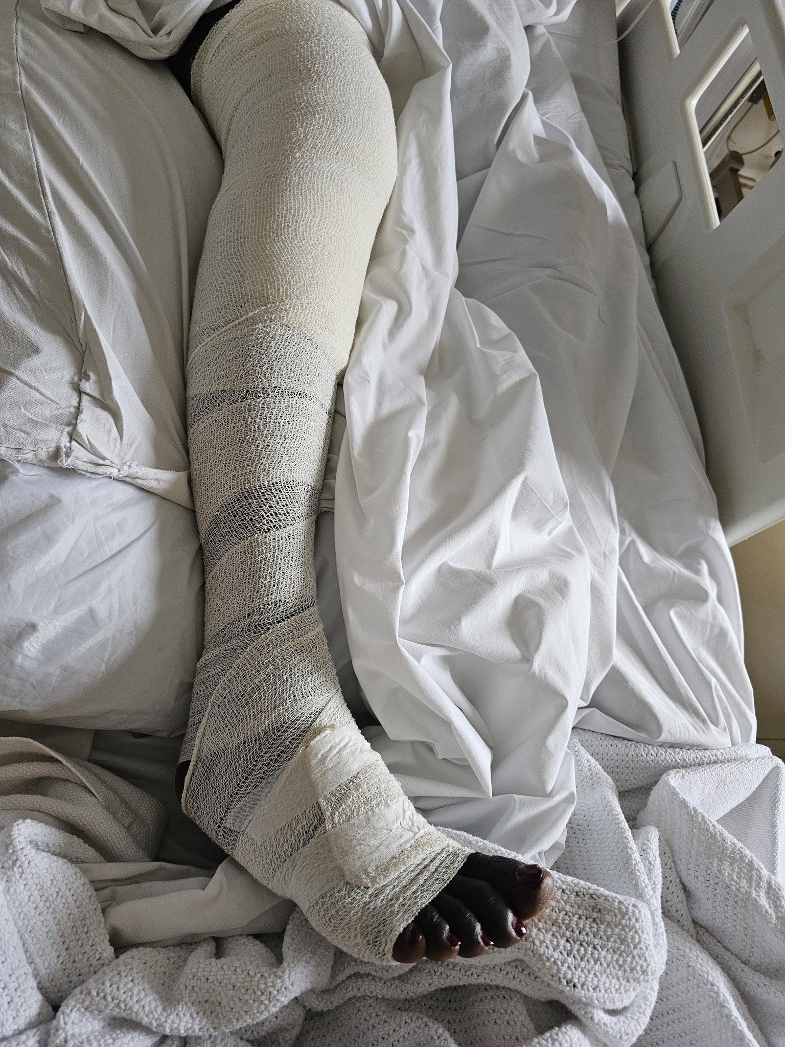 Senator Boni Khalwale Shared Photos Of His Wife Who Is In Hospital.