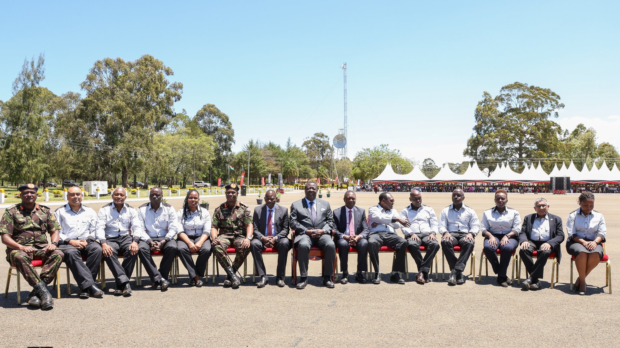 Prime Cs Musalia Mudavadi With Kra And Kdf Officials During The Pass-Out Of Revenue Service Assistants. Wealth Tax - Kenya'S Extreme Inequality Out Of Control