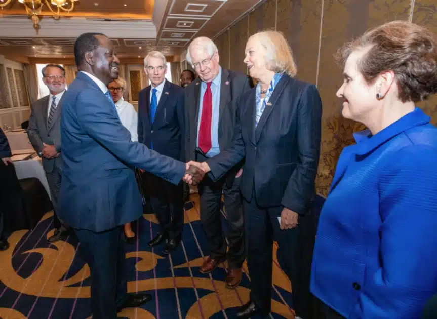 Raila Odinga Asked The United States Ambassador To Kenya Meg Whiteman To Stop Meddling In Kenya'S Internal Affairs.