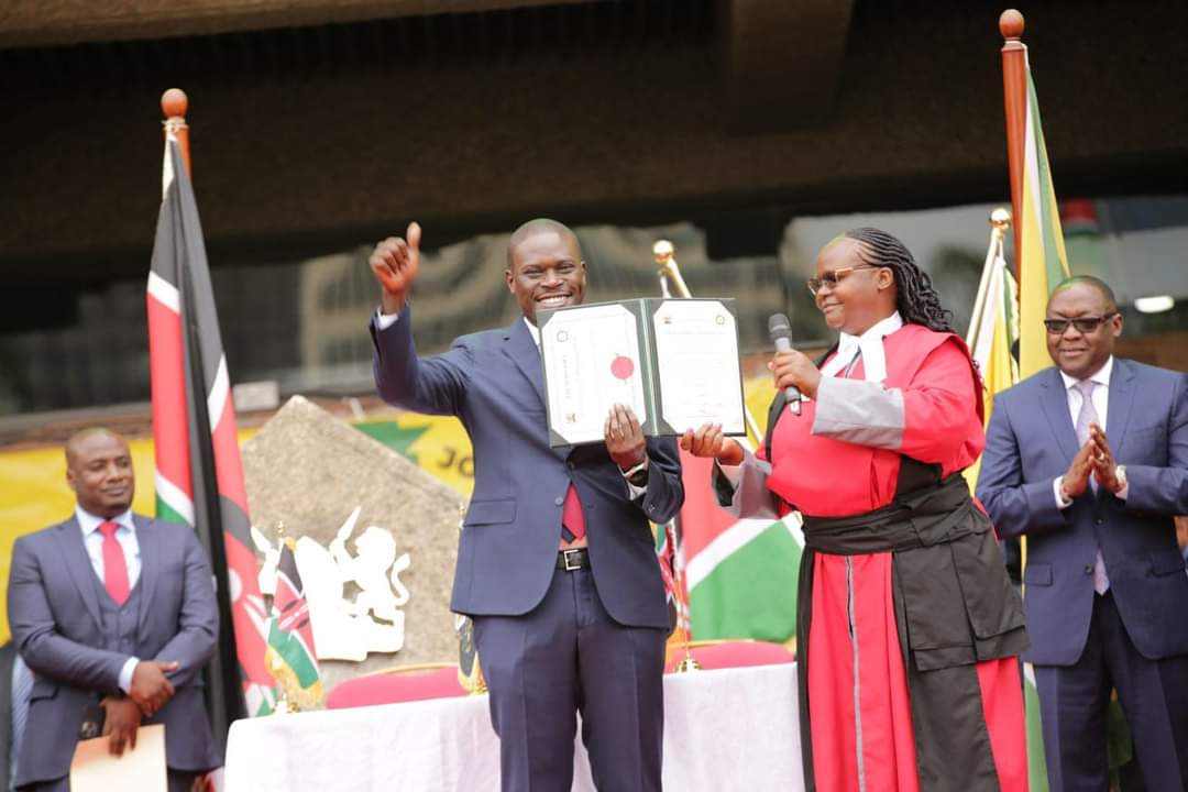 Nairobi City County Contract Workers Want Sakaja To Honor His Promise Of Hiring Them Permanently.