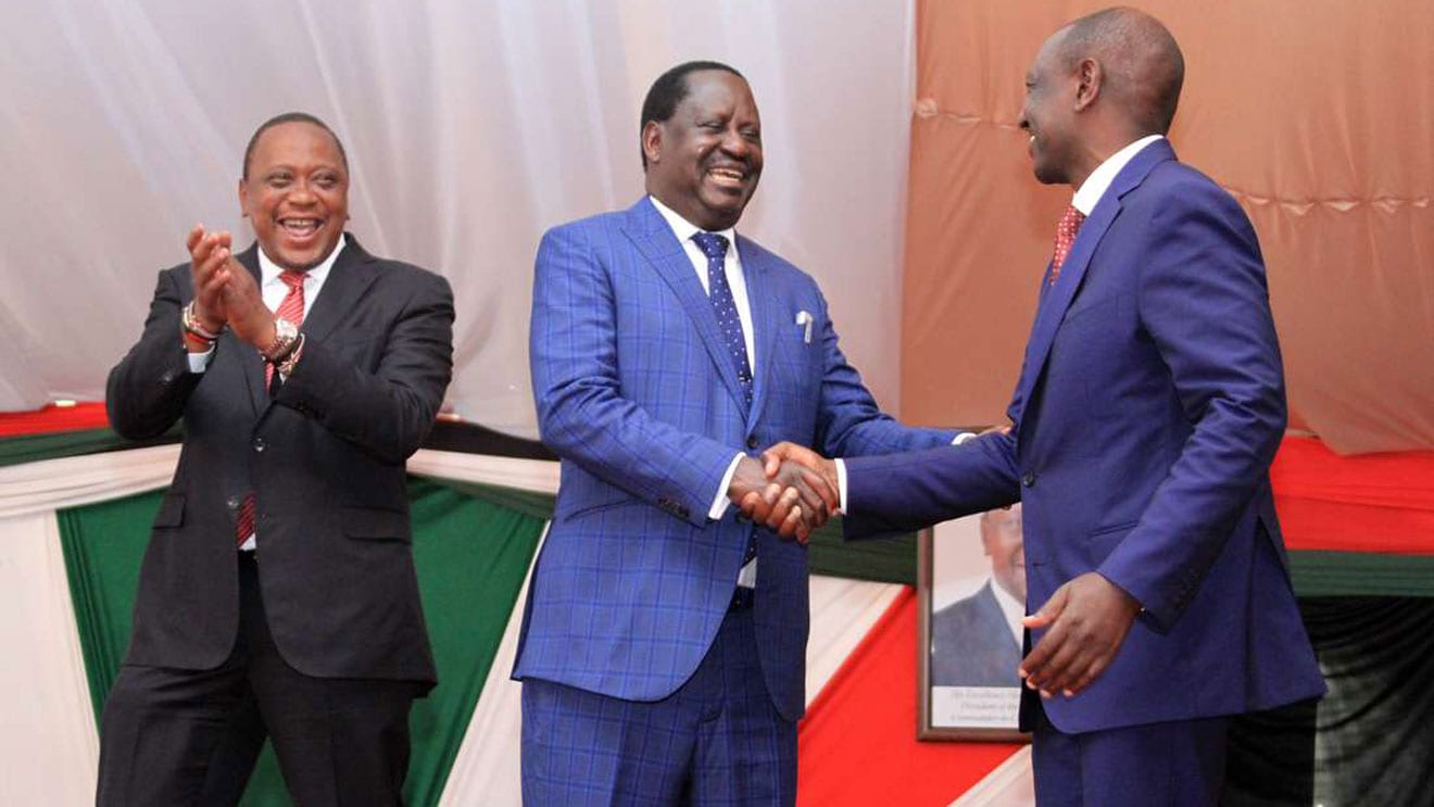 President Ruto And Opposition Leader Raila Odinga Rumor A Handshake As Us Senator Coons Who Foresaw 2018 Handshake Is In Kenya