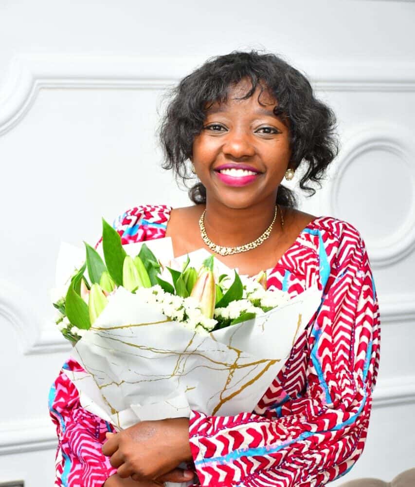 First Daughter Charlene Ruto Poses With A Flower Boquet During Her Graduation On September 10, 2023. 