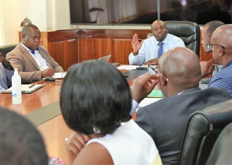 Epra Director General Daniel Kiptoo (Right) Speaks During The Benchmarking Session In Nairobi On September 26, 2023. 