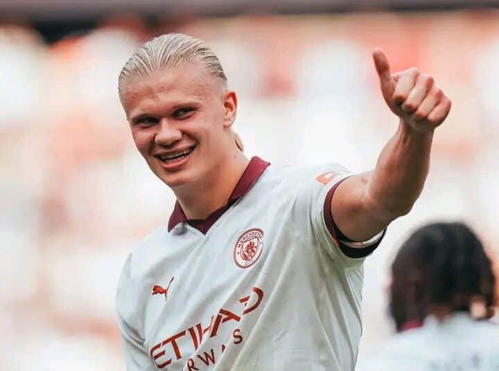 Manchester City Striker Erling Haaland. 