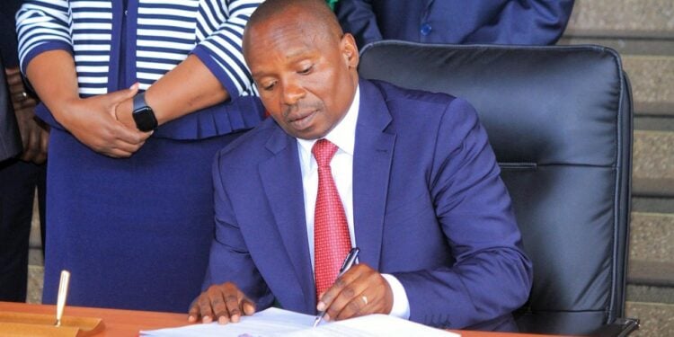 Interior Cabinet Secreary Kithure Kindiki On September 19, 2023. 
