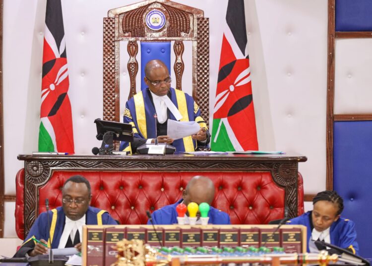 Senate Speaker Amason Kingi Presides Over A Senate Sitting On September 27, 2023. 