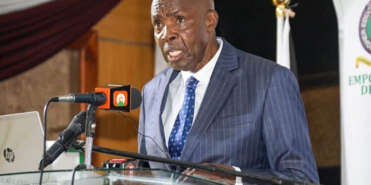 Education Cs Ezekiel Machogu. 