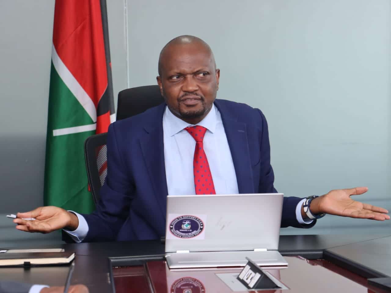 Moses Kuria Cornered On Live Tv Over Price Of Cooking Oil Trade Cs Moses Kuria In A Past Meeting.