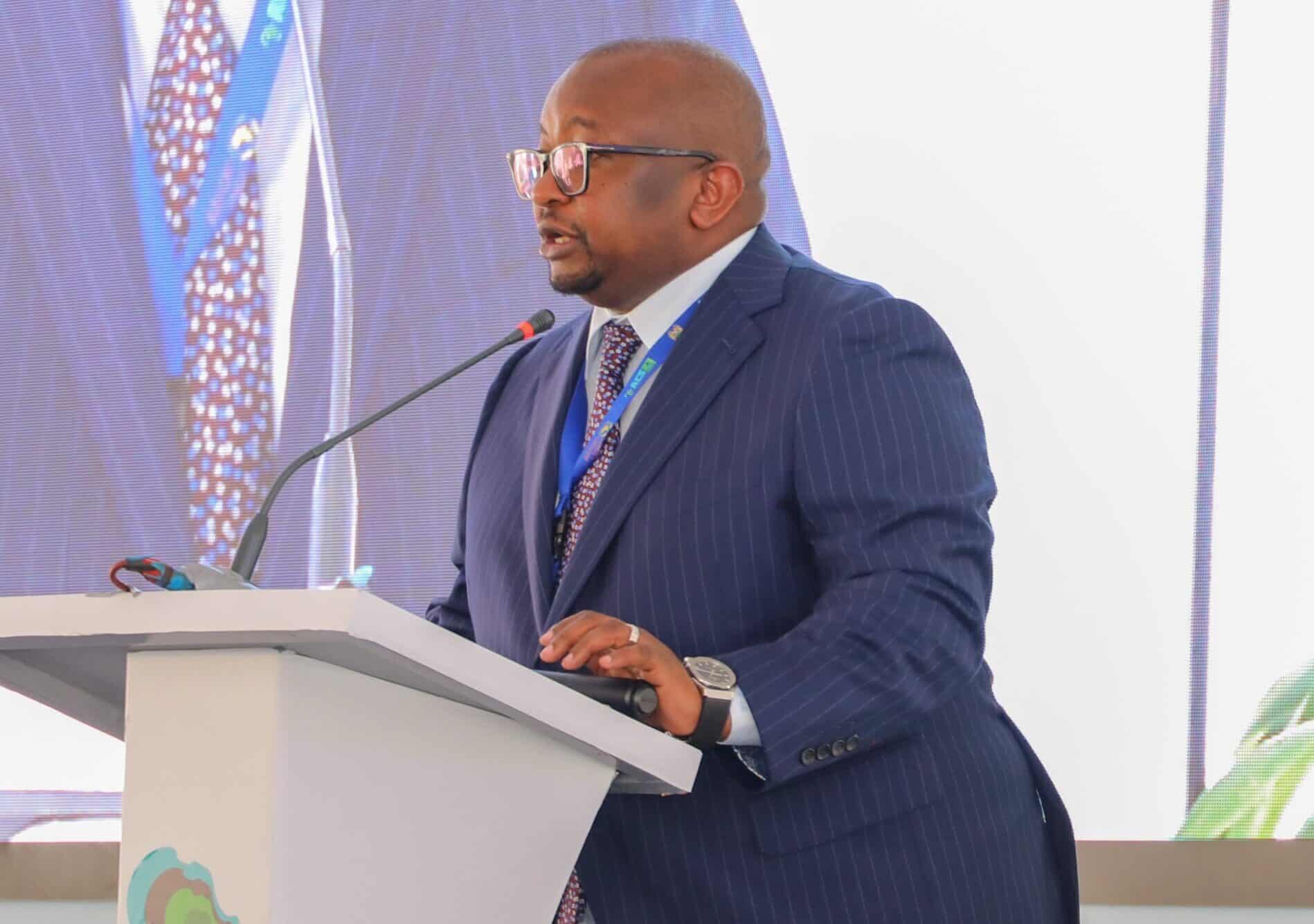 Housing Principal Secretary Charlse Hinga Speaking During The Africa Climate Summit In September 2023. 