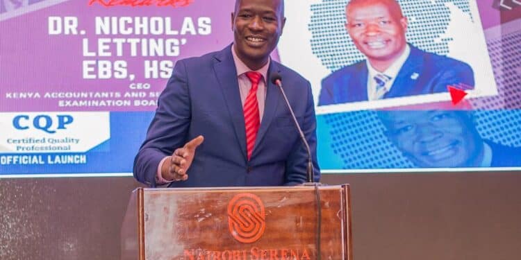 Kasneb Ceo Prof. Nicholas Letting'. Photo/Kasneb.