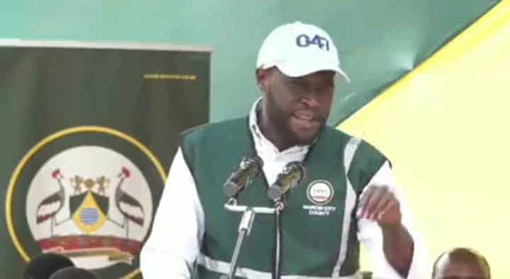 A Screenshot Of Nairobi Governor Johnson Sakaja Speaking On September 11, 2023 During The Unveiling Of El Ninio Measures At Uhuru Park.