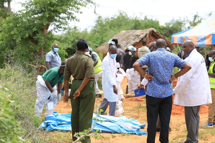 Officers And Officials At The Shakahola Land In Kilifi