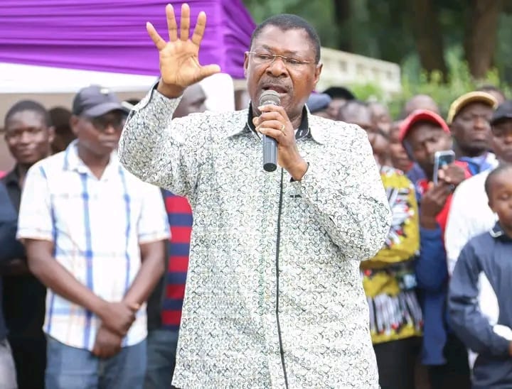 Nationa Assembly Speaker Moses Wetangula Addresses A Funeral On September 9, 2023. 