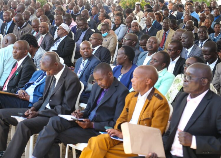 Stakeholders In The Ministry Of Education Follow The Proceedings During The Launch Of The National Assessment Period On September 25, 2023. 