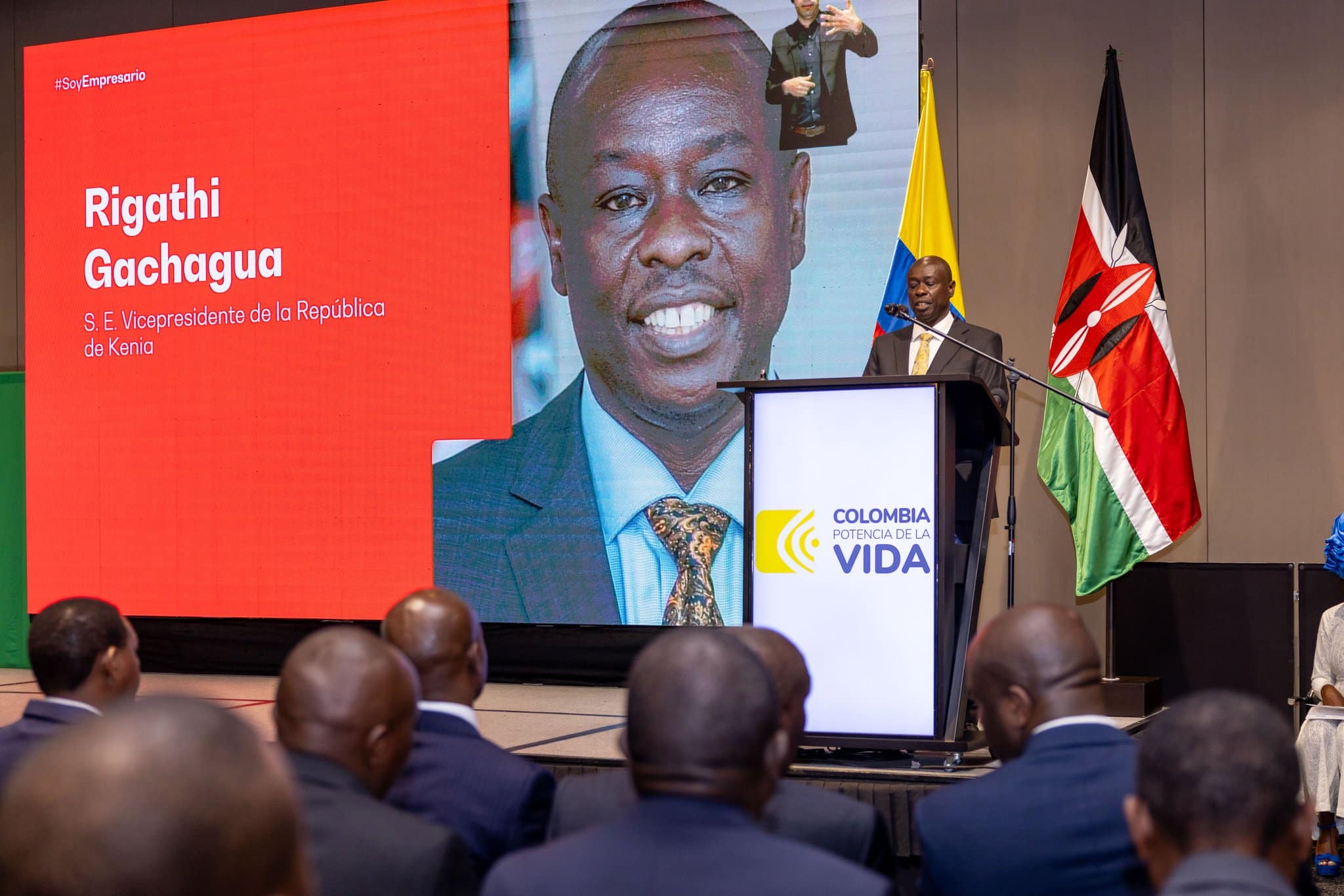 Direct Flights And Visa Among Dp Gachagua'S Bilateral Talks With Colombia
