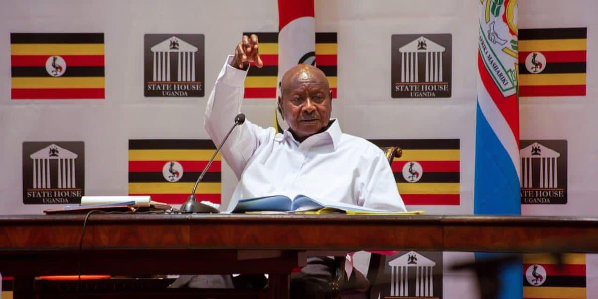 Museveni Bans Strangers From Entering Churches And Bars Ugandan President Yoweri Kaguta Museveni.