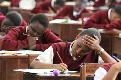 Kcse Candidates Sitting For Their  Examinations. Photo/Courtesy.