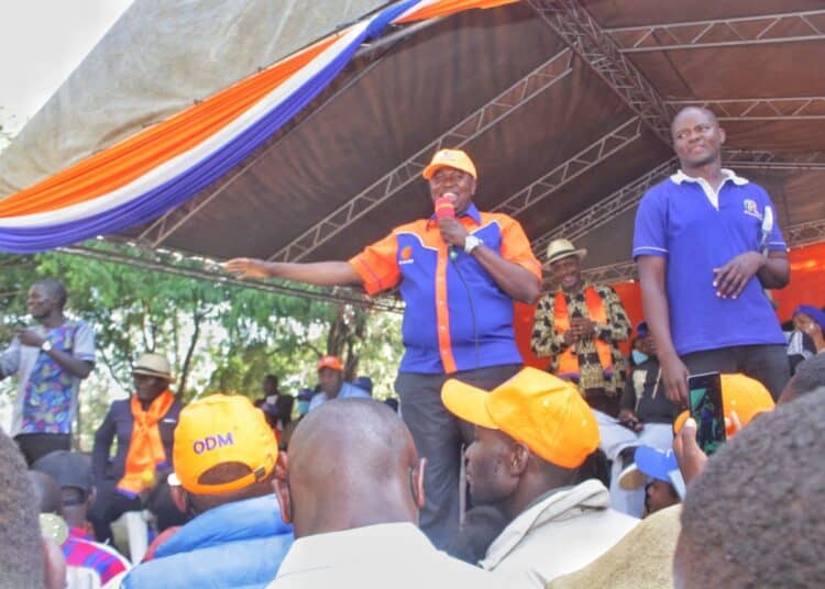 Former Police Spokesperson Charlse Owino Addresses A Past Political Gathering. 