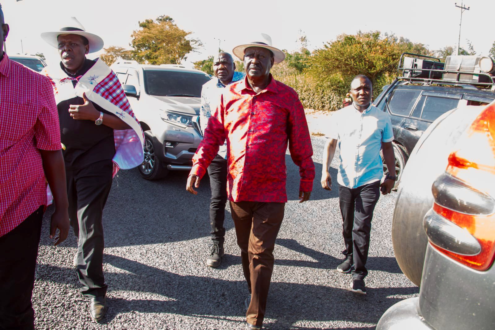 Drama As Police Block Raila Odinga'S Motorcade In Narok