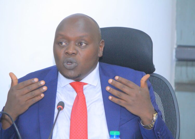 Nandi Senator Samson Cheragei Speaks During A Past Parliamentary Committee Meeting. 