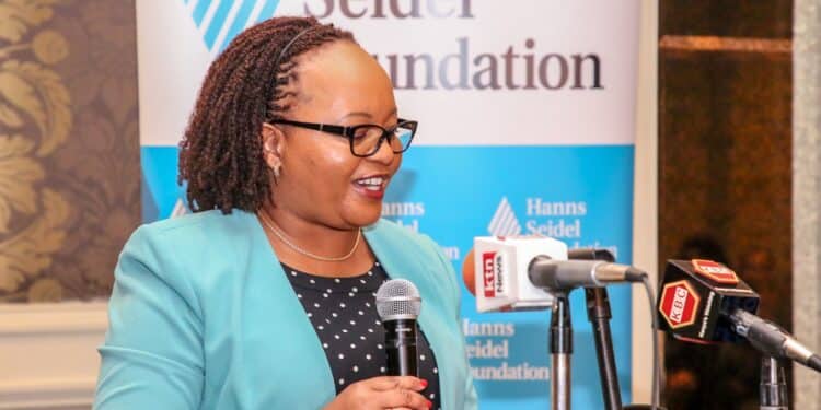 Waiguru Unveils Gaming App For Youth To Connect With Governors Council Of Governors Chairperson Anne Waiguru During The Launch Of The Badilico App.