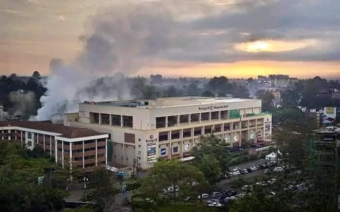 An Aerial View Of The Westagte Mall During The September 2013 Attack. 