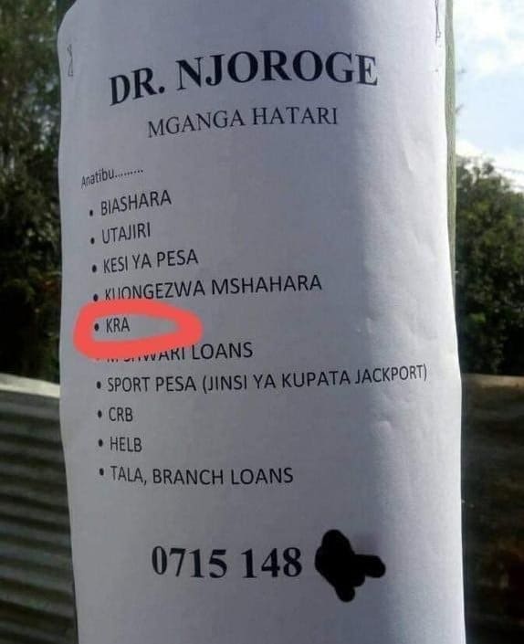 Viral Mganga Who Cures Tax Issues Catches Kra Attention Viral Mganga Who Cures Tax Problems Catches Kra Attention