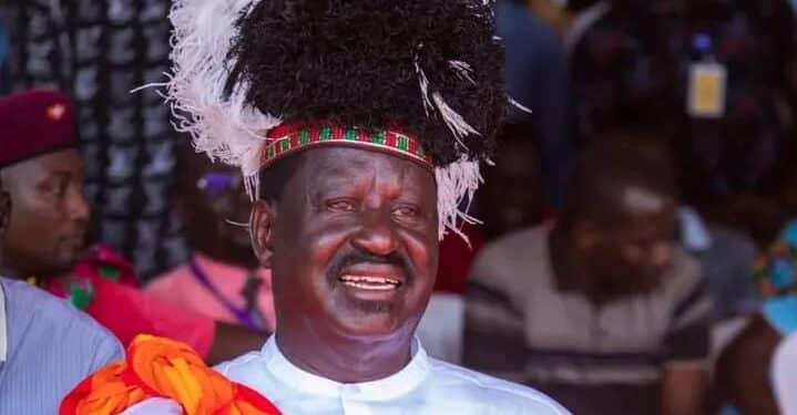Former Prime Minister Raila Odinga Attends The Tobong'U Lore Festival In Turkana County On October 13, 2023.