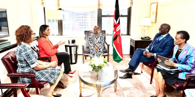 Ruto Appoints Mama Rachel'S Advisor As Special Envoy First Lady Rachel Ruto (Center) Holds A Meeting With Ai Expert Philip Thigo (Second From Right) And Development Partners.