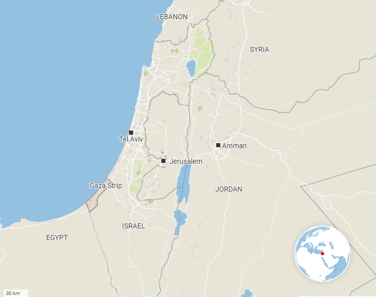 The Gaza Strip Is A Small, Roughly Rectangular Piece Of Land Bordered By Israel, Egypt And The Mediterranean Sea.