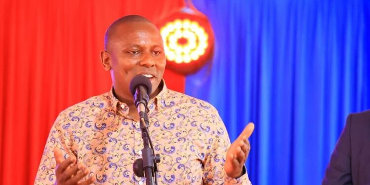 Cooperatives Cabinet Secretary Simon Chelugui Speaks During A Meeting With New Kcc Management In Naivasha On November 30, 2023. 