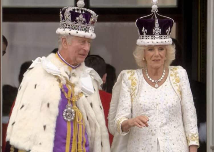 King Charles Iii And Queen Camilla At The Buckingham Palace.photo