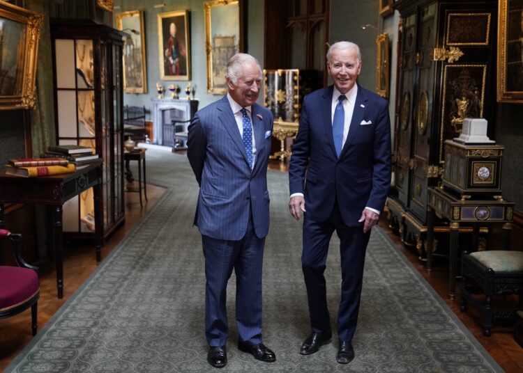 King Charles Iii With Us President Joe Biden