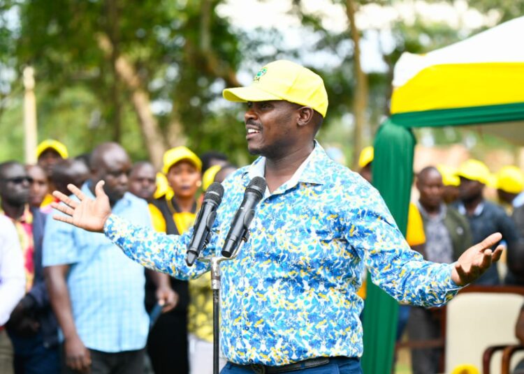Uda Secretary General Cleophas Malala Addreses A Function In Bungoma County On October 8, 2023. 