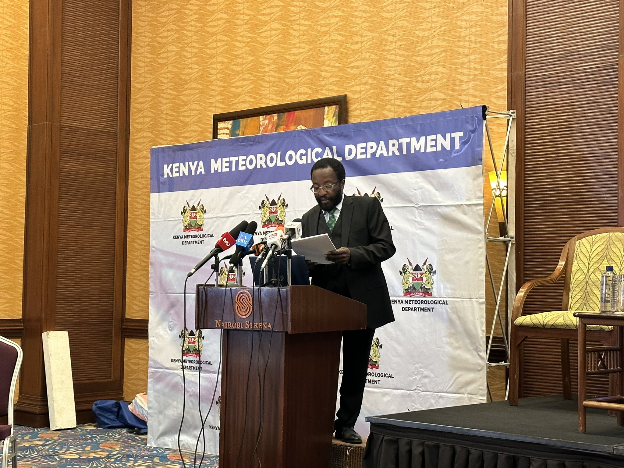 Director Of Meteorological Services Dr. David Gikungu. Photo/Courtesy.