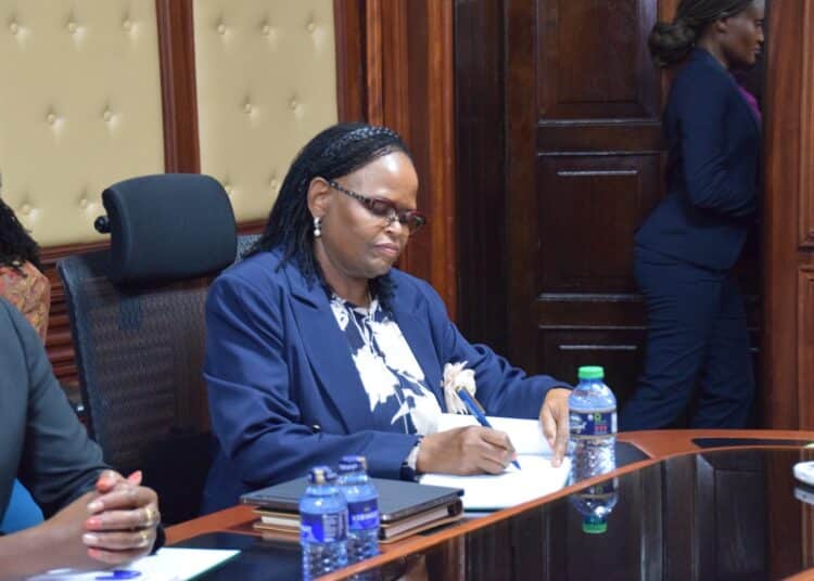 Chief Justice Martha Koome During A Meeting On October 19, 2023. 
