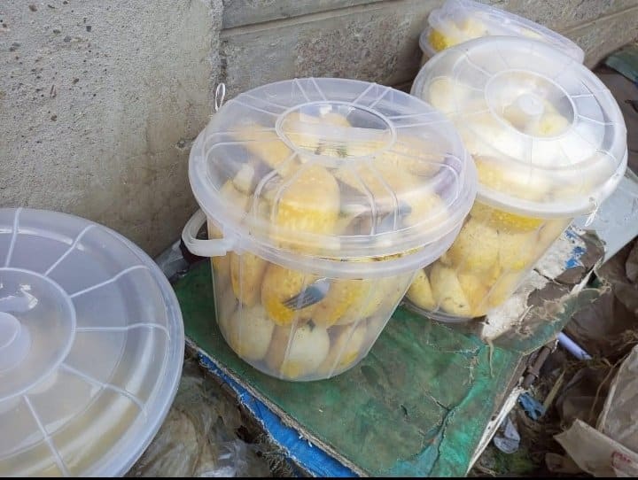 Graduate Hawker Begs For A Job After Kanjo Kicked Him Out Of Cbd A Photo Of Sliced Pineapples Sold By Isaac Juma.