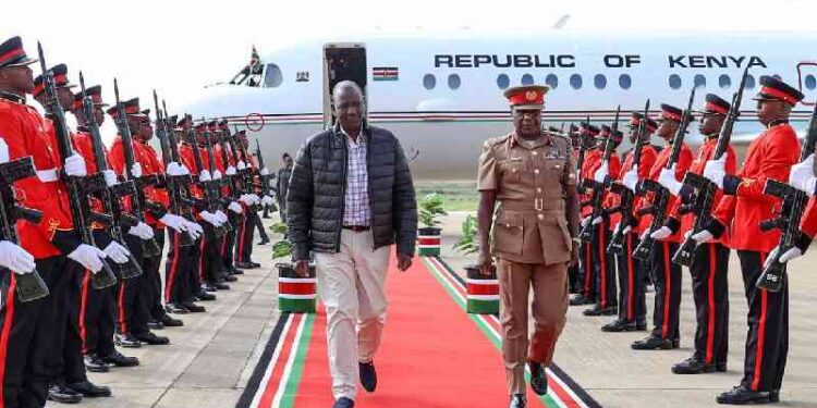 A Past Photo Of President William Ruto At The Jkia.