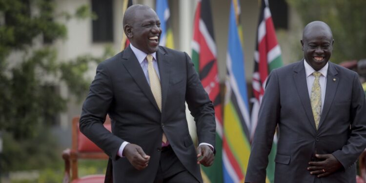 President Willian Ruto And Deputy President Rigathi Gachagua